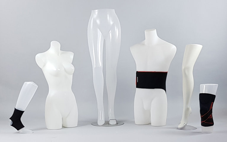 Orthopedics display and mannequins