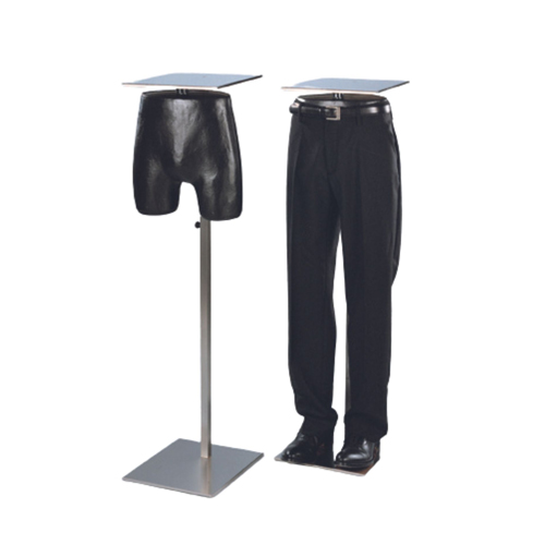 Stainless steel exhibitor and plastic for trousers