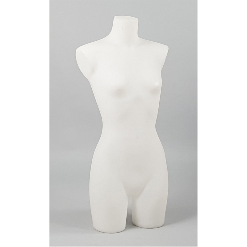 Display woman's bust for underware white colour