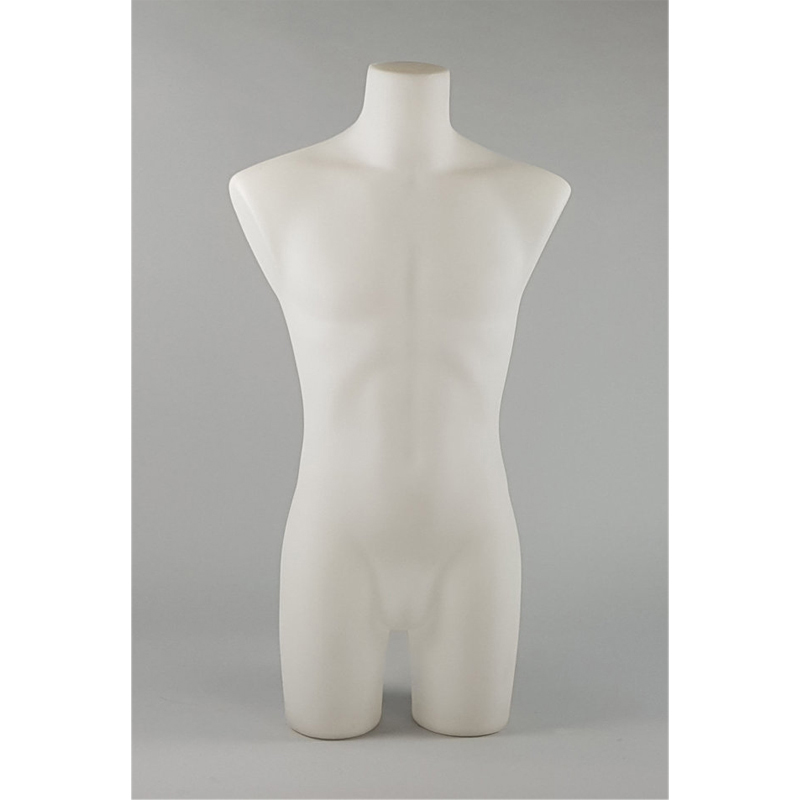 Display man's bust for underware white colour