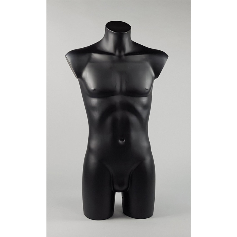 Display man's bust for underware black colour